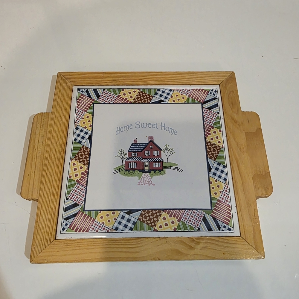 Wood And‎ Tile Home Sweet Home Trivet
